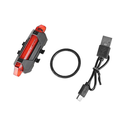 Rouge usb rechargeable warning feu arrière et sidelight pour xiaomi trottinettes