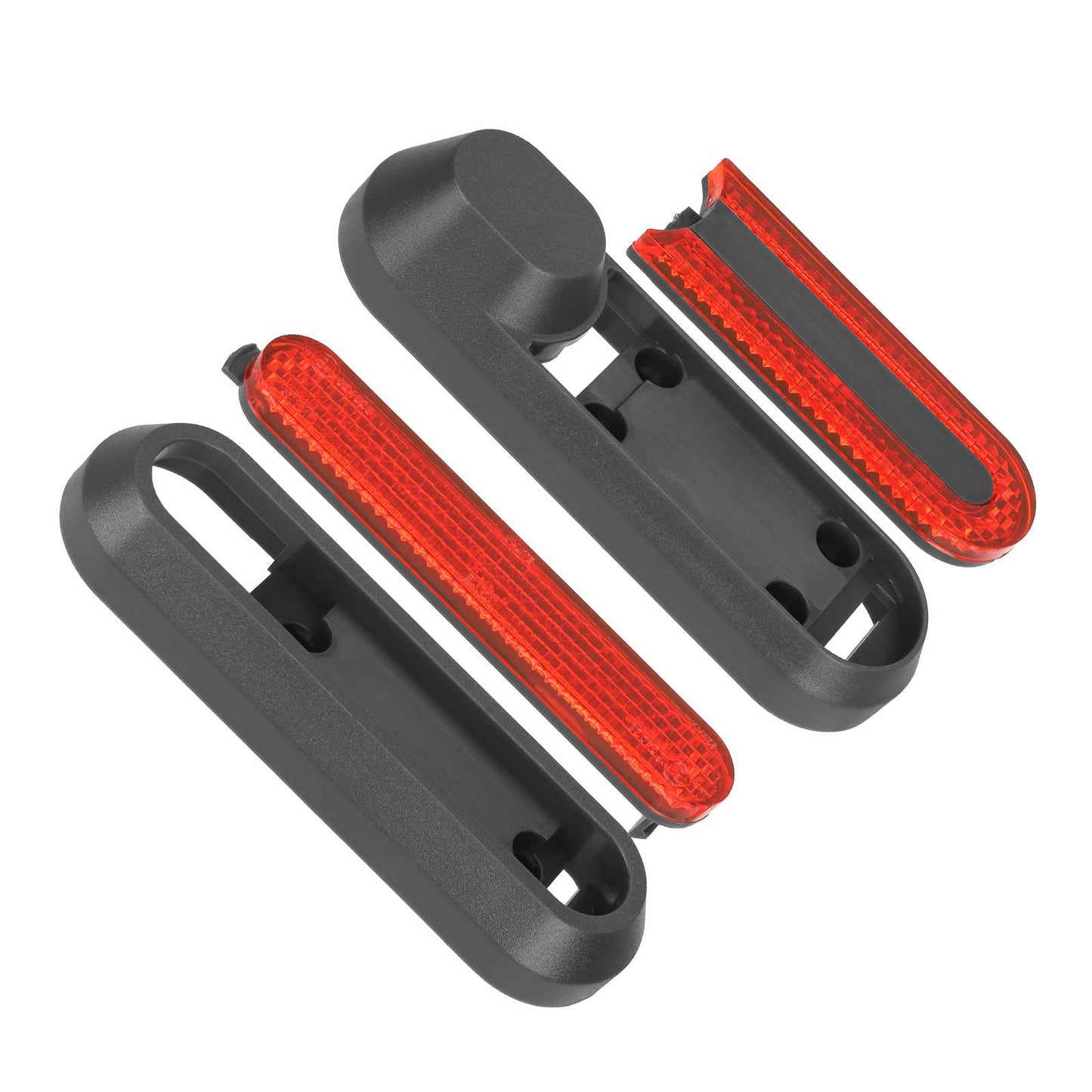 4 pcs refitting gris decorative shells+rouge catadioptre bars pour M365 1S Pro Pro2 et Lite