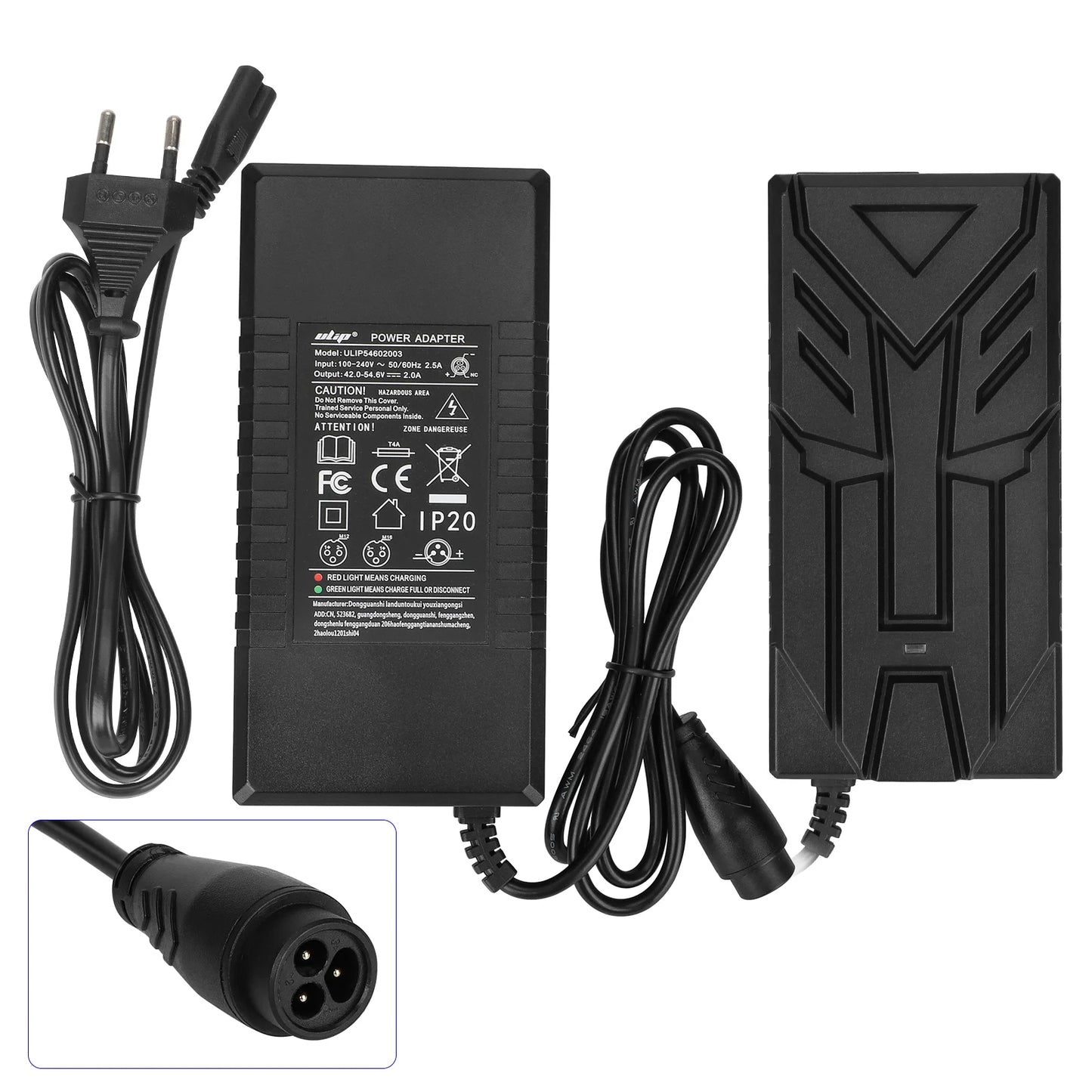 Ulip 54.6V2A chargeur avec grand LP16-3P embout(prise EU)