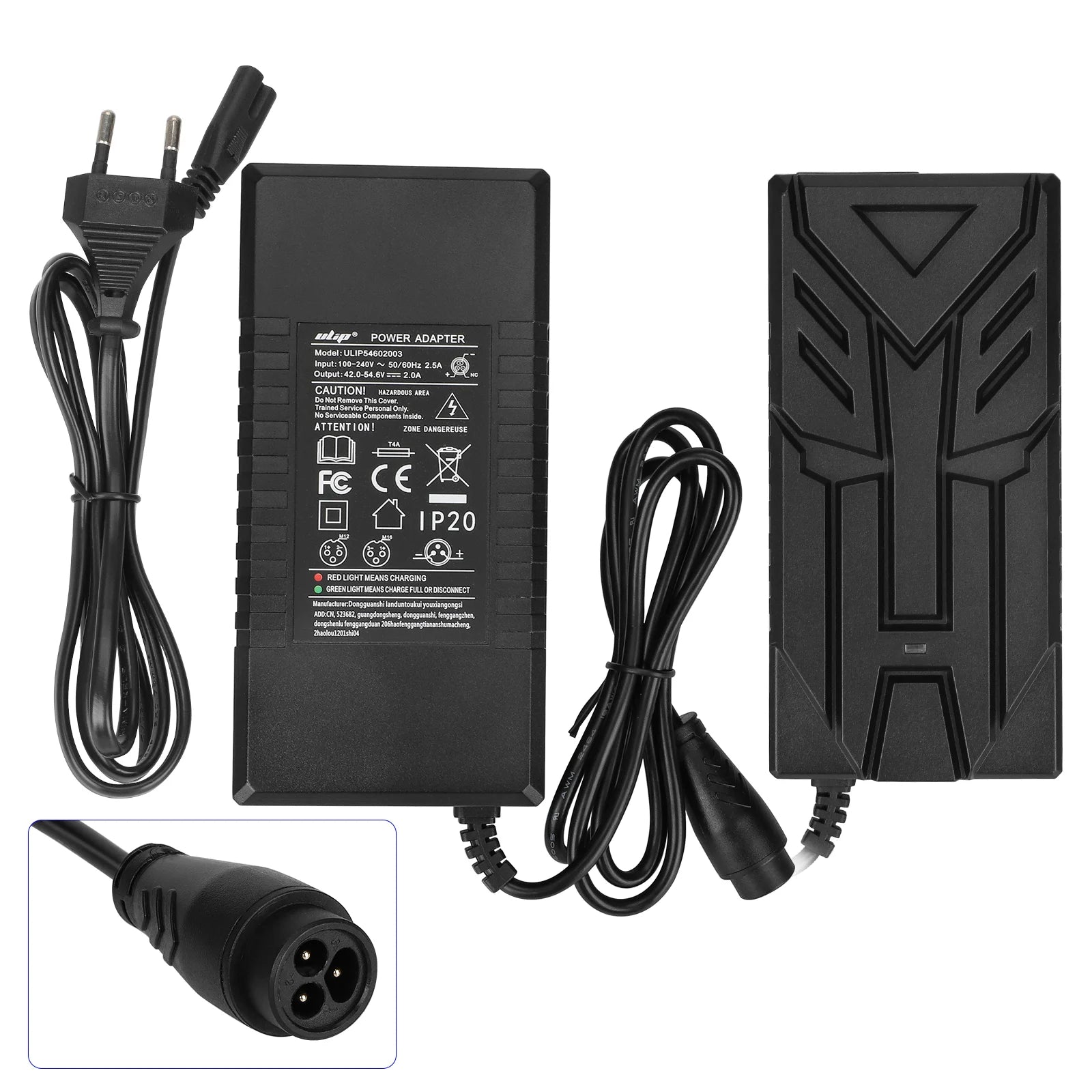 Ulip 54.6V2A chargeur avec grand LP16-3P embout(prise EU)