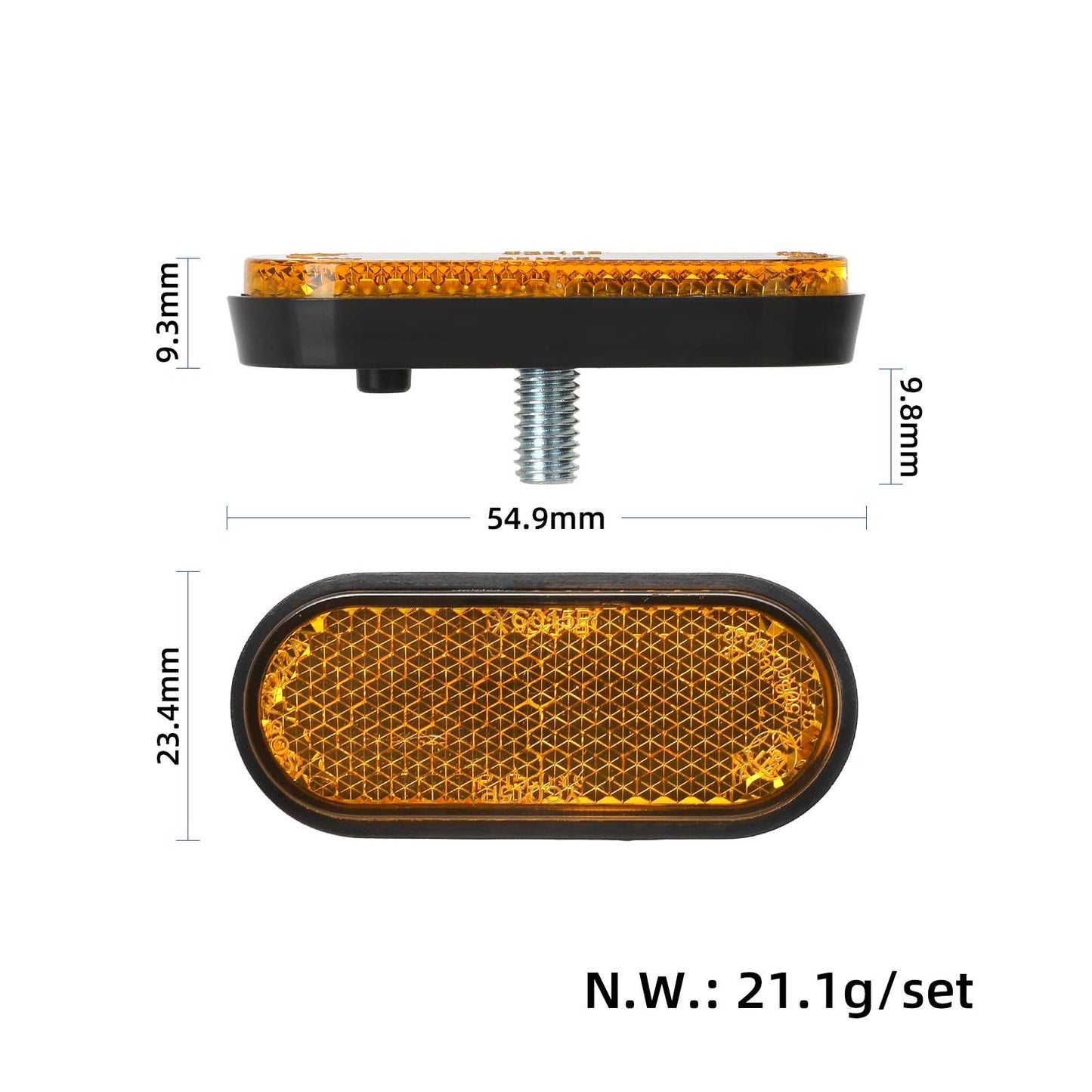 Original jaune réflecteur de fourche avant pour Xiaomi 4 Lite(2nd Gen)/5 Plus trottinette