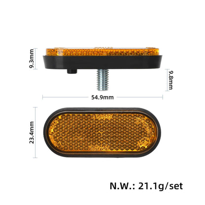 Original jaune réflecteur de fourche avant pour Xiaomi 4 Lite(2nd Gen)/5 Plus trottinette