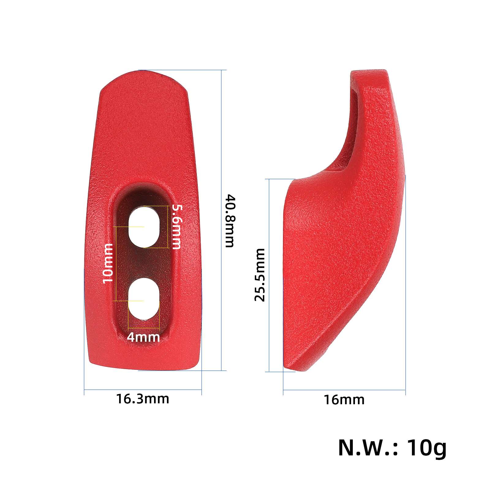Rouge metal crochet avant pour toutes les Ninebot ES1/ES2/ES3/ES4 trottinettes