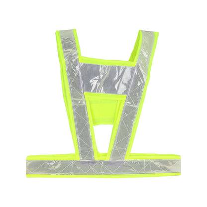 Vert fluorescent V-réfléchissant vest