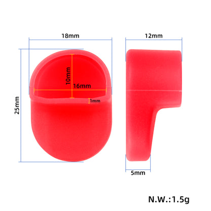 Rouge manchon en silicone pour crochet of M365 trottinette's garde-boue arrière