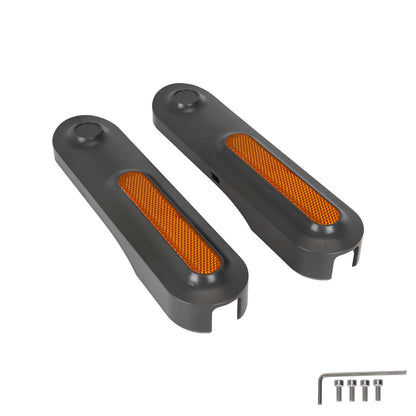 Gris left et right rear decorative Shells+jaune catadioptre bars pour xiaomi4 Ultra trottinettes