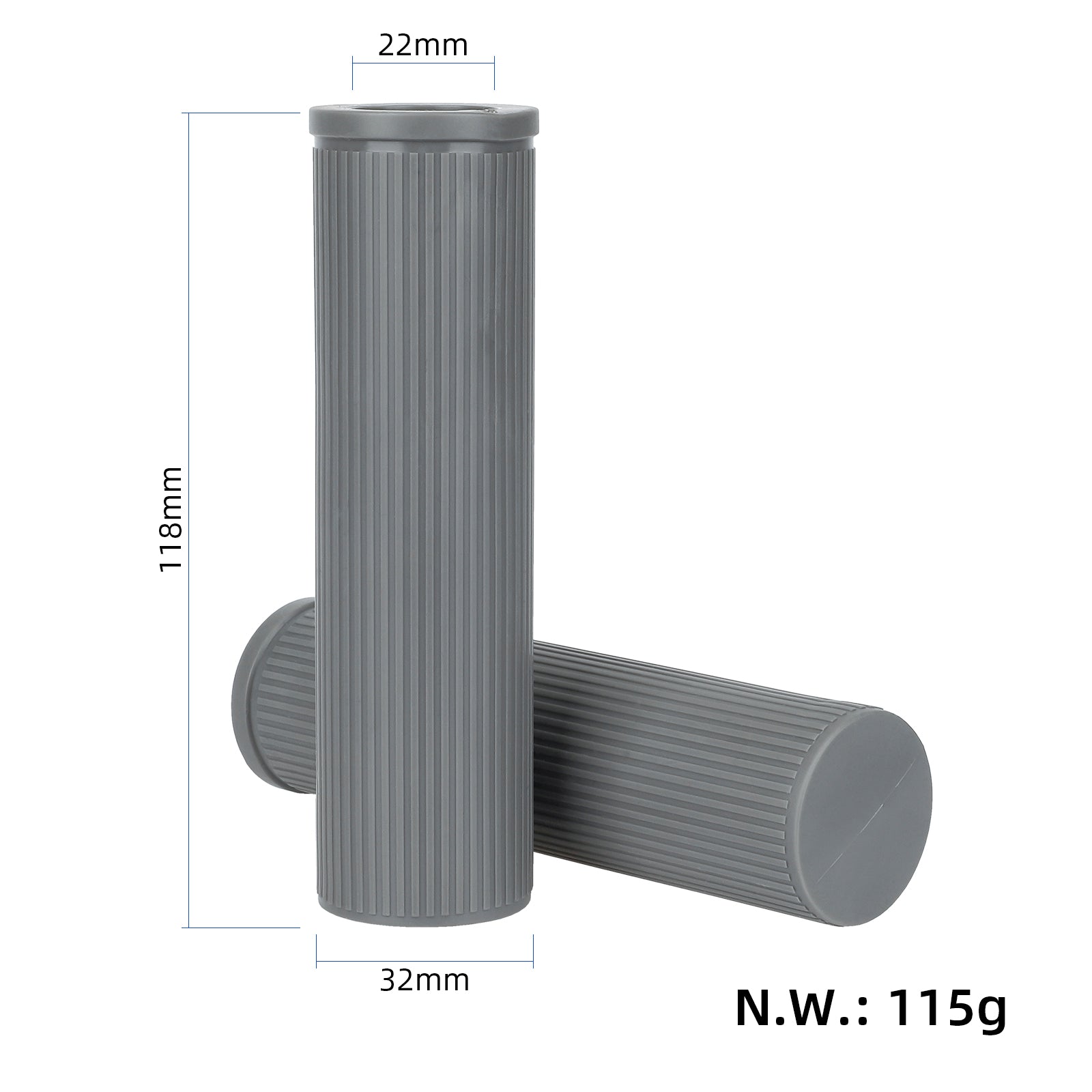 Gris couvre-poignées pour Xiaomi 4 Pro trottinettes