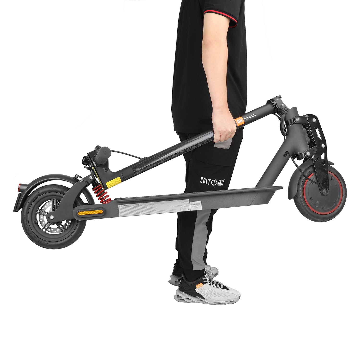 Noir V2 suspension arrière avec garde-boue et feu arrière pour Pro et Pro 2 trottinette