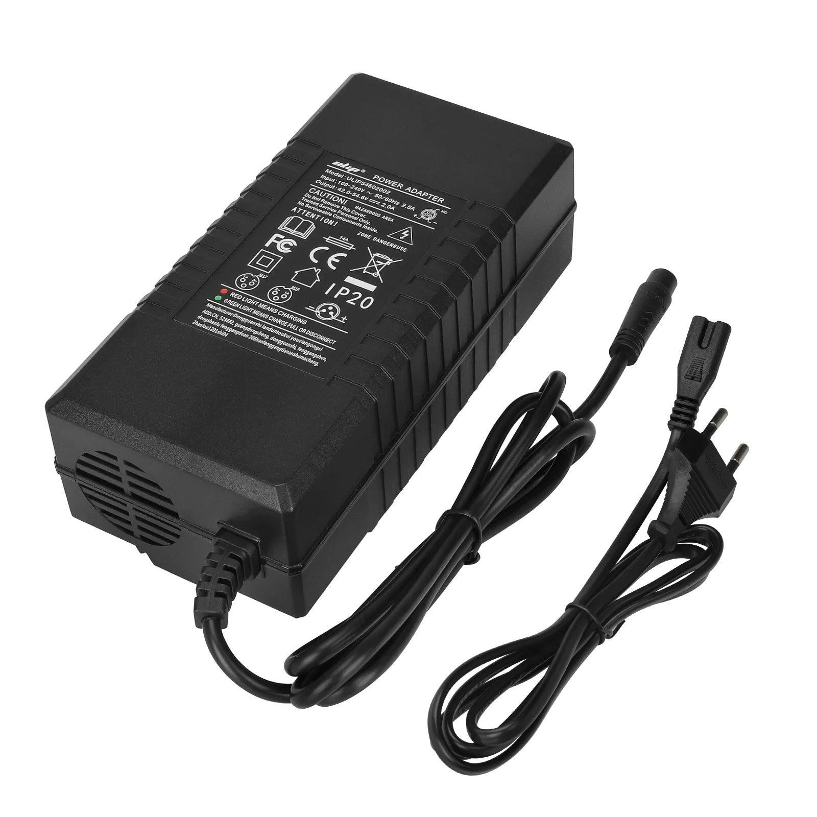 Ulip 54.6V2A chargeur avec petit LP16-3P embout(prise EU)