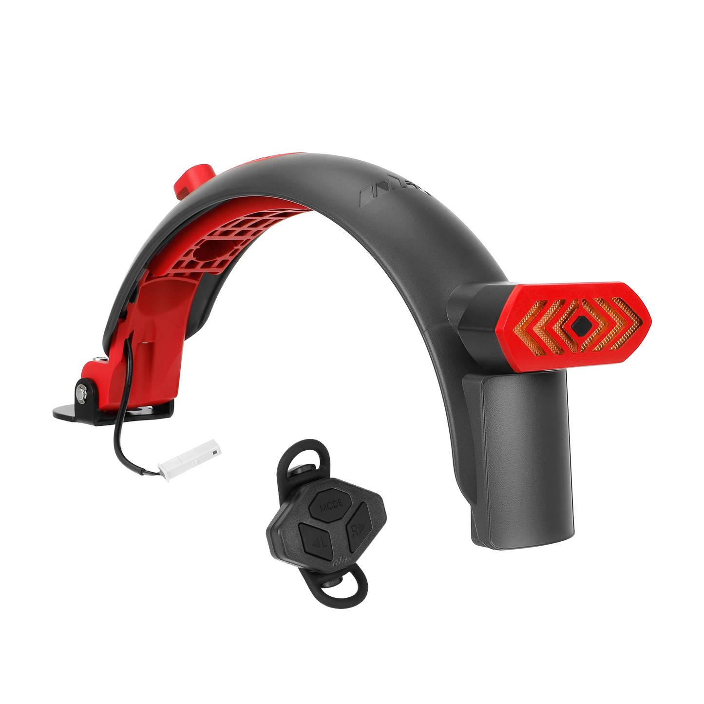 Gris-rouge Ulip Superior garde-boue arrière avec aluminium et feu clignotant pour Xiaomi trottinettes