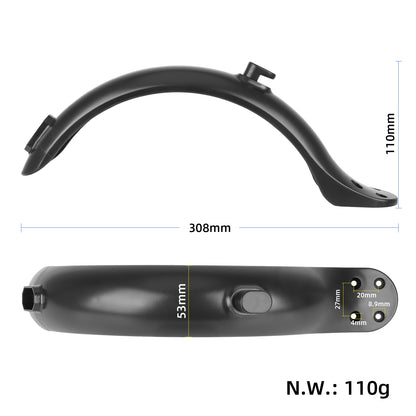 Noir garde-boue arrière avec 4 holes pour copy M365 trottinettes