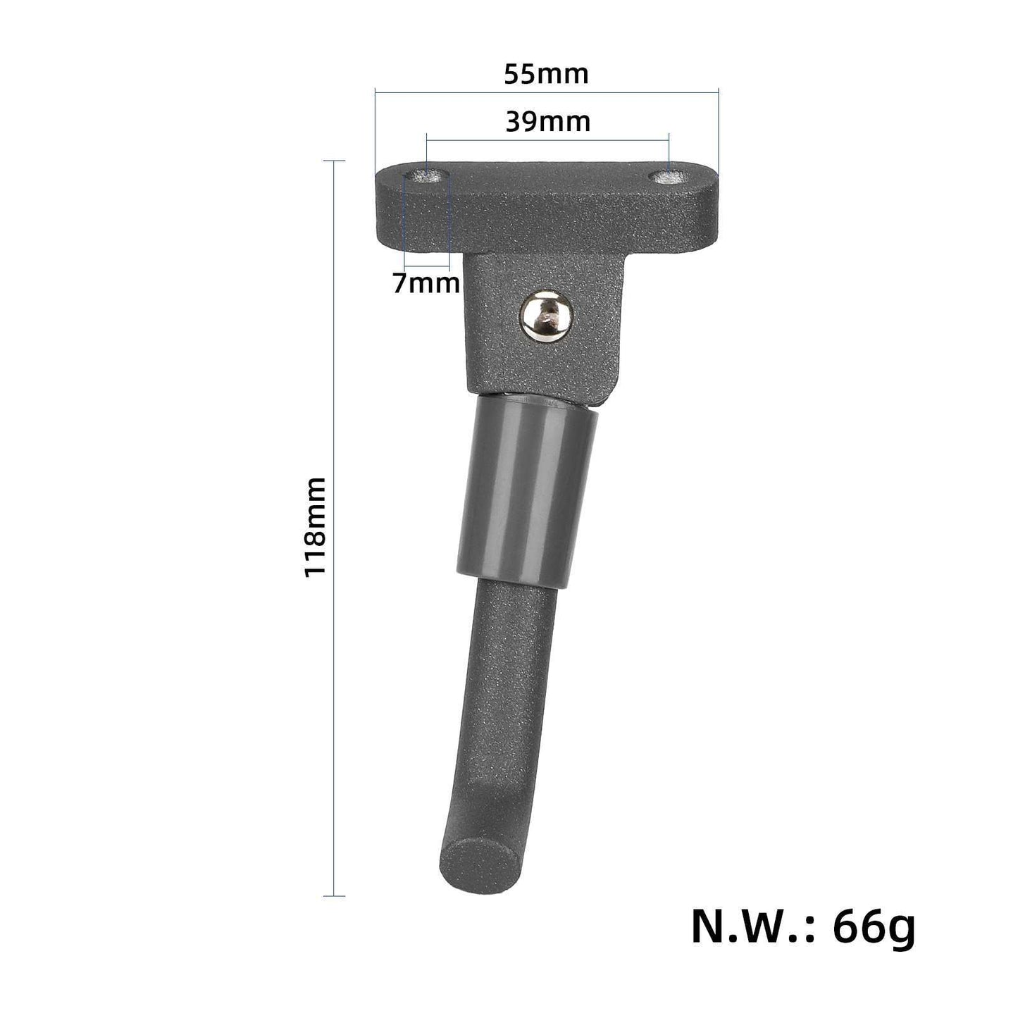 Noir béquille avec 2 vis pour xiaomi 4 Pro trottinettes