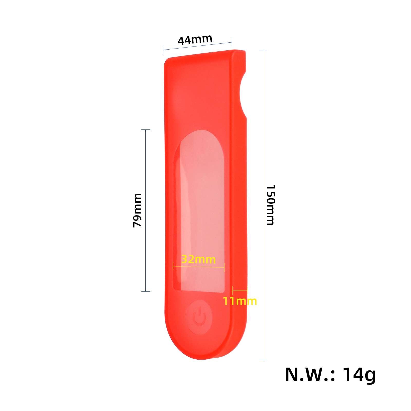 Rouge waterproof silicone écran cover avec glue pour Xiaomi 4Ultra