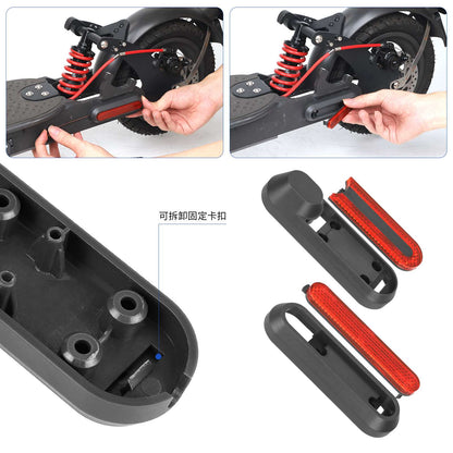 4 pcs refitting gris decorative shells+rouge catadioptre bars pour M365 1S Pro Pro2 et Lite