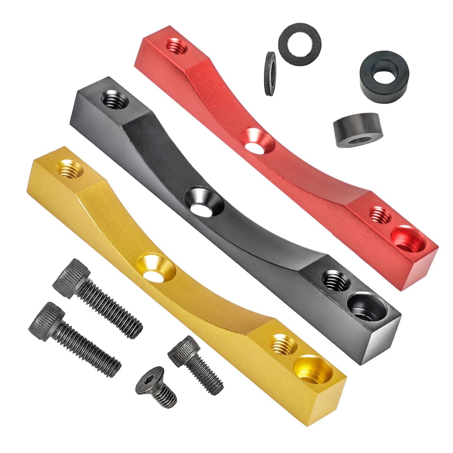 Noir Xtech Adapter avec 4 Holes et vis
