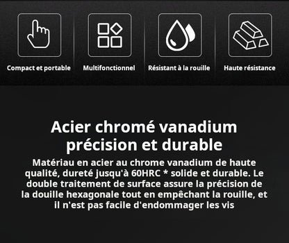 West Rider  outil de réparation de vélo, ensemble d'outils de retrait portables multifonctionnels, accessoires d'équipement de clé Allen