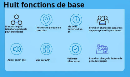 Android HarmonyOS IOS protecteur de trajectoire universel GPS localisateur d'animaux de compagnie, AirTag artefact de suivi