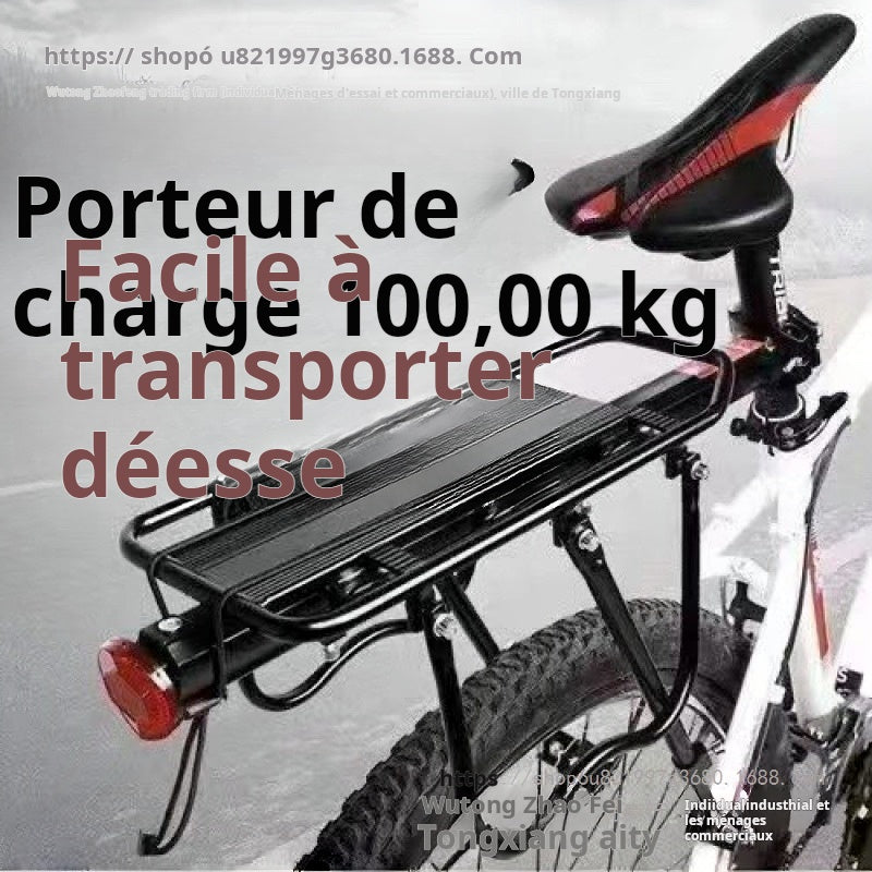 Support arrière de vélo à dégagement rapide, panier de siège arrière de VTT, peut transporter des personnes, porte-bagages, équipement de vélo