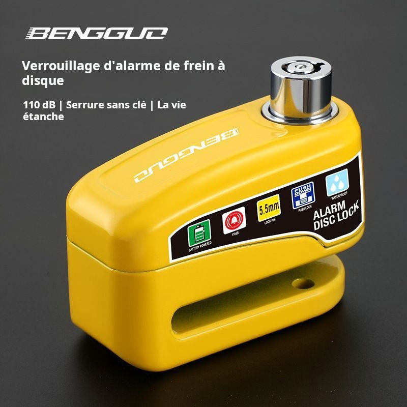 Verrou de frein à disque pour moto, vélo de montagne, alarme antivol, alliage de vélo électrique