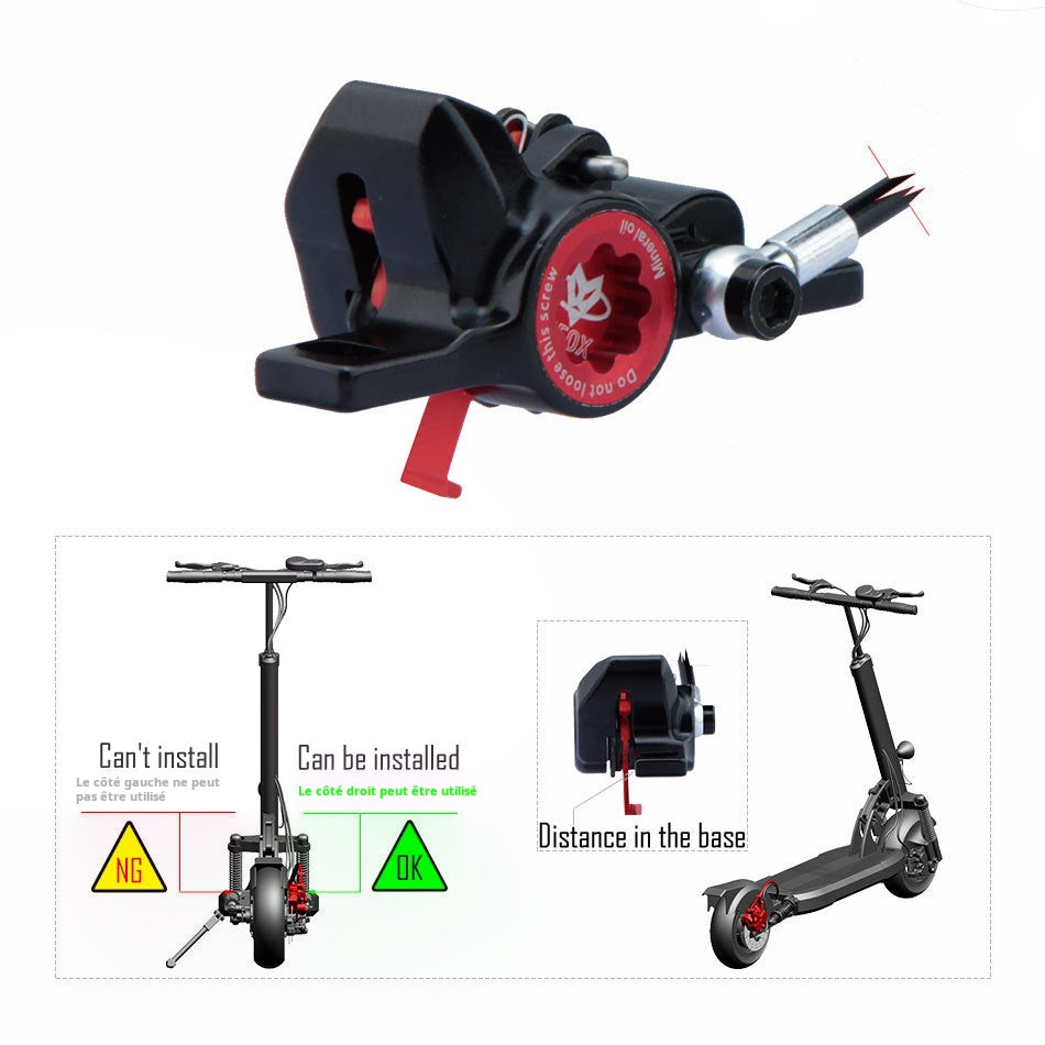 Nouveau NFOXGT267 frein à huile ensemble de frein de trottinette électrique pièces de frein à disque d'huile accessoires de conduite droite