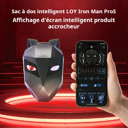 LOY sac audio LED yeux brillants sac à dos intelligent