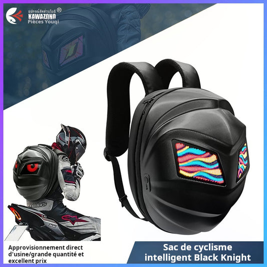 Sac de cyclisme de cycliste noir nouveau de bord croisé Sac de moto LED Sac imperméable pour casque de moto