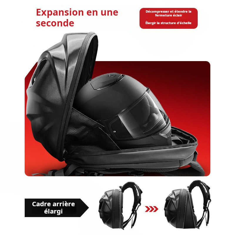 Sac de cyclisme de cycliste noir nouveau de bord croisé Sac de moto LED Sac imperméable pour casque de moto