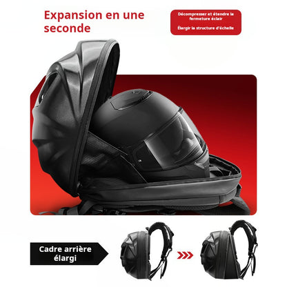 Sac de cyclisme de cycliste noir nouveau de bord croisé Sac de moto LED Sac imperméable pour casque de moto