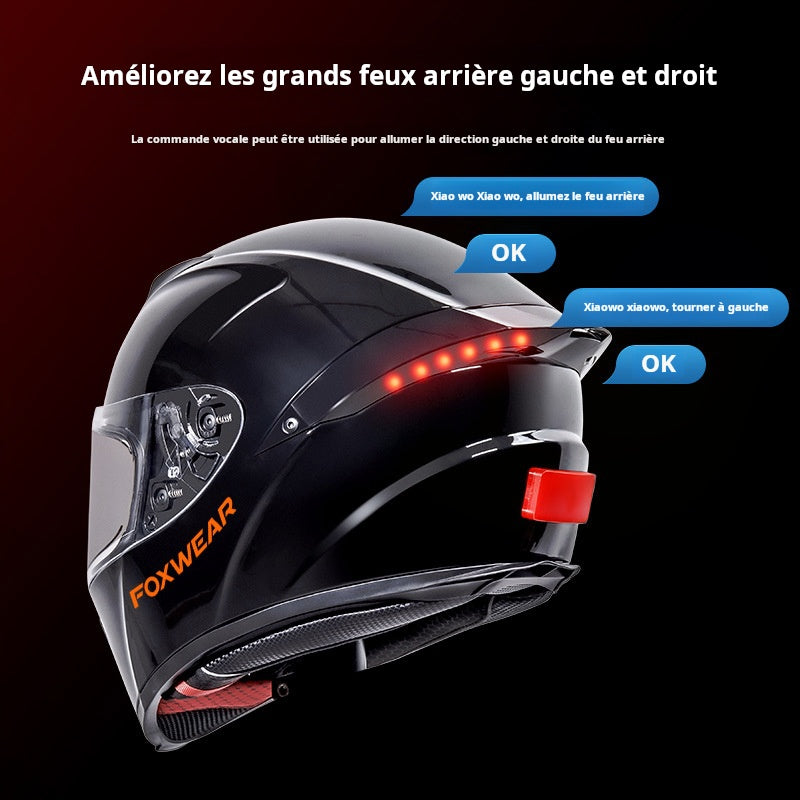Casque de moto  Caméra intelligente 4K voix Bluetooth pour hommes et femmes toutes les stations certifiée 3C