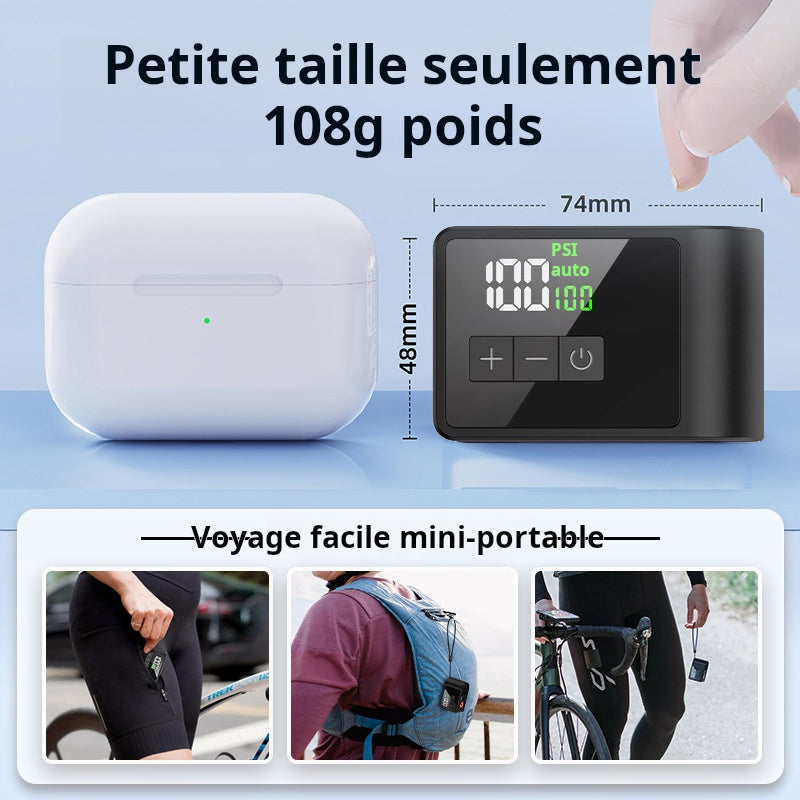 Pompe gonflable de cyclisme Ai pompe électrique intelligente portable