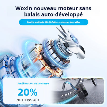 Pompe gonflable de cyclisme Ai pompe électrique intelligente portable