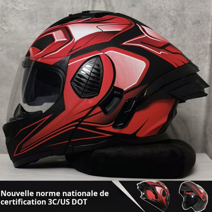 NBTK casque de moto double lentille 3C