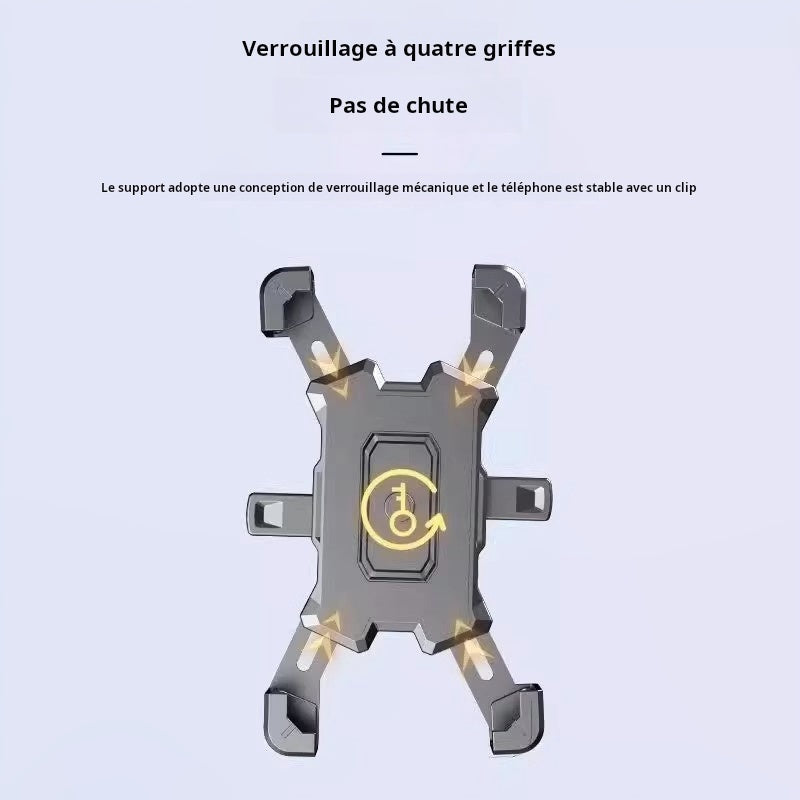 Support pour téléphone, moto, vélo et trottinette électrique antichoc