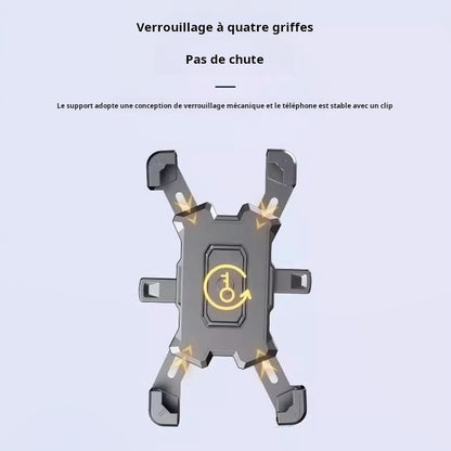 Support pour téléphone, moto, vélo et trottinette électrique antichoc