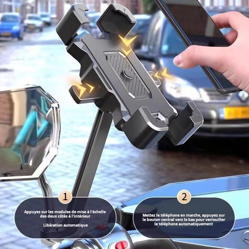 Support pour téléphone, moto, vélo et trottinette électrique antichoc