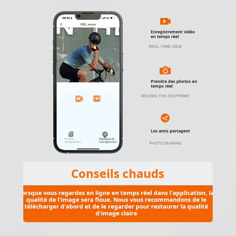 Casque FOXWEAR Bluetooth pour vélo avec camera intégrée