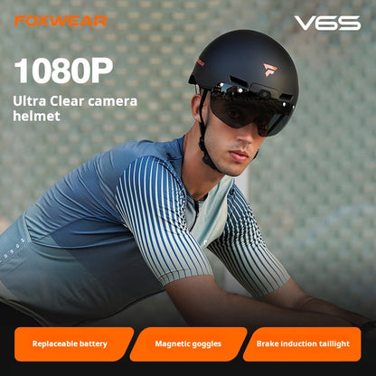 Casque FOXWEAR Bluetooth pour vélo avec camera intégrée
