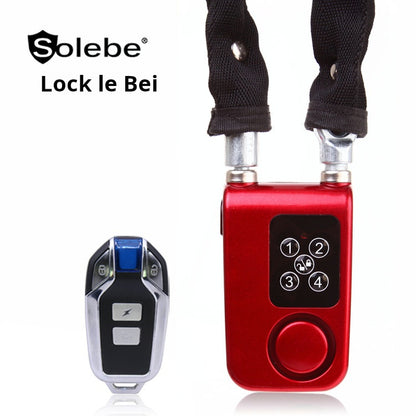 Solebe chaîne antivol, serrure électronique, télécommande par mot de passe, alarme , serrure en acier