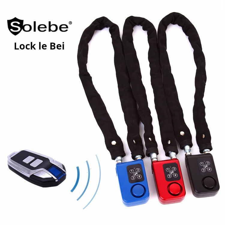 Solebe chaîne antivol, serrure électronique, télécommande par mot de passe, alarme , serrure en acier