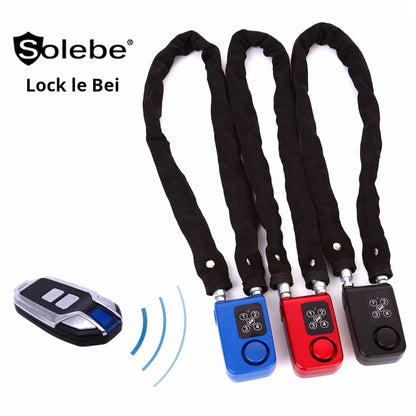Solebe chaîne antivol, serrure électronique, télécommande par mot de passe, alarme , serrure en acier