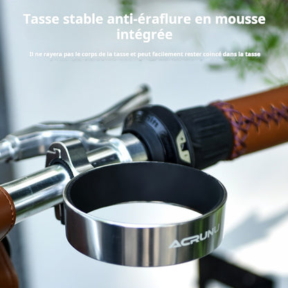 ACRUNU – porte-bouteille en alliage d'aluminium pour vélo, porte-bouteille pour vélo électrique, porte-gobelet à café, porte-thé au lait pour vélo de montagne