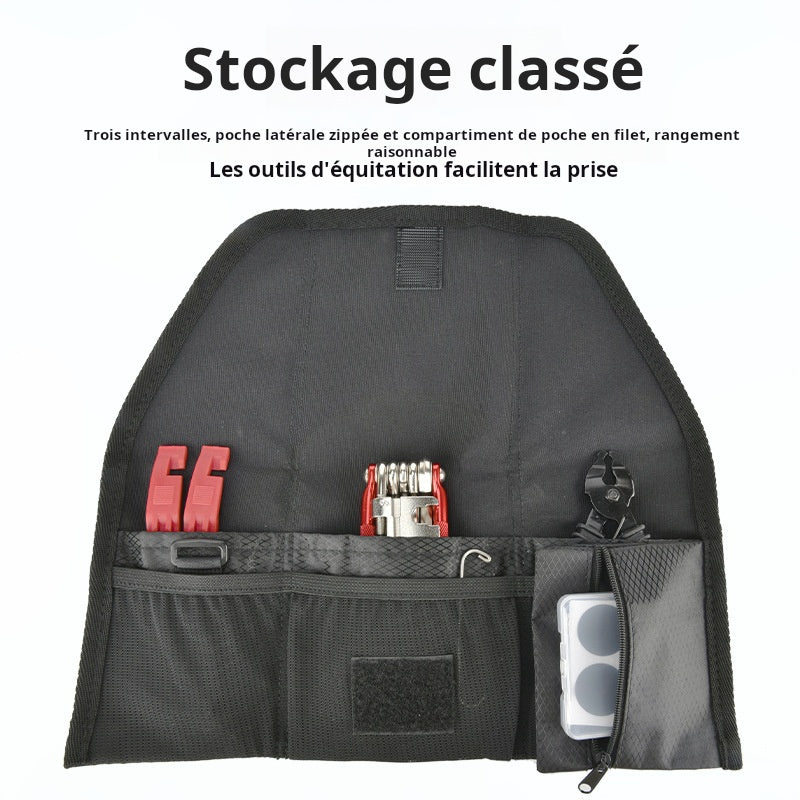 Kit de réparation de vélo ACRUNU, réparation de pneus, pompe, outil combiné pour retirer les clés de VTT