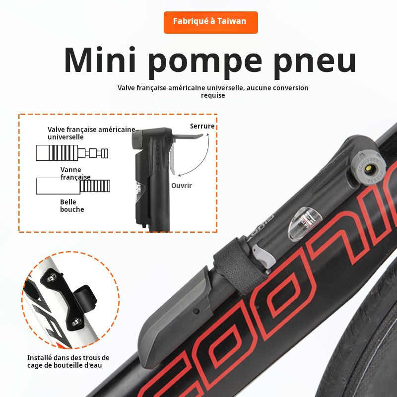 Kit de réparation de vélo ACRUNU, réparation de pneus, pompe, outil combiné pour retirer les clés de VTT