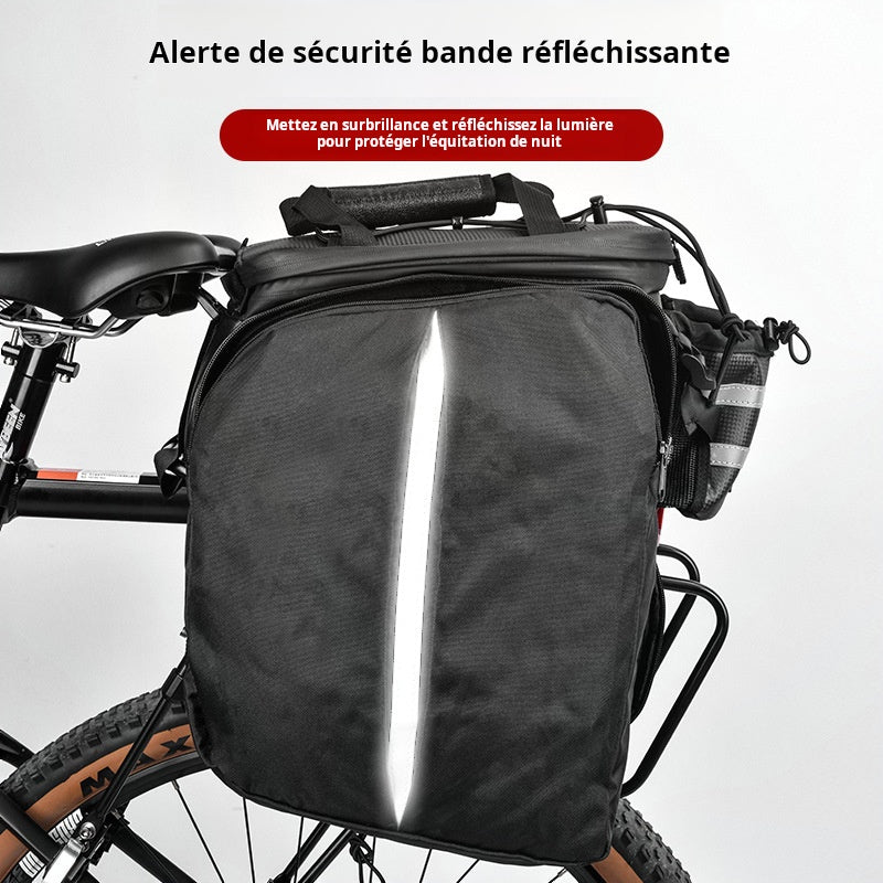 Mochila ACRUNU Bolsa de asiento trasero impermeable de gran capacidad Bolsa trasera de estantería trasera Accesorios Equipamiento