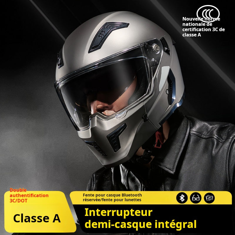 Casque de moto  complet Demi