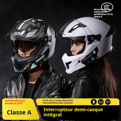 Casque de moto  complet Demi