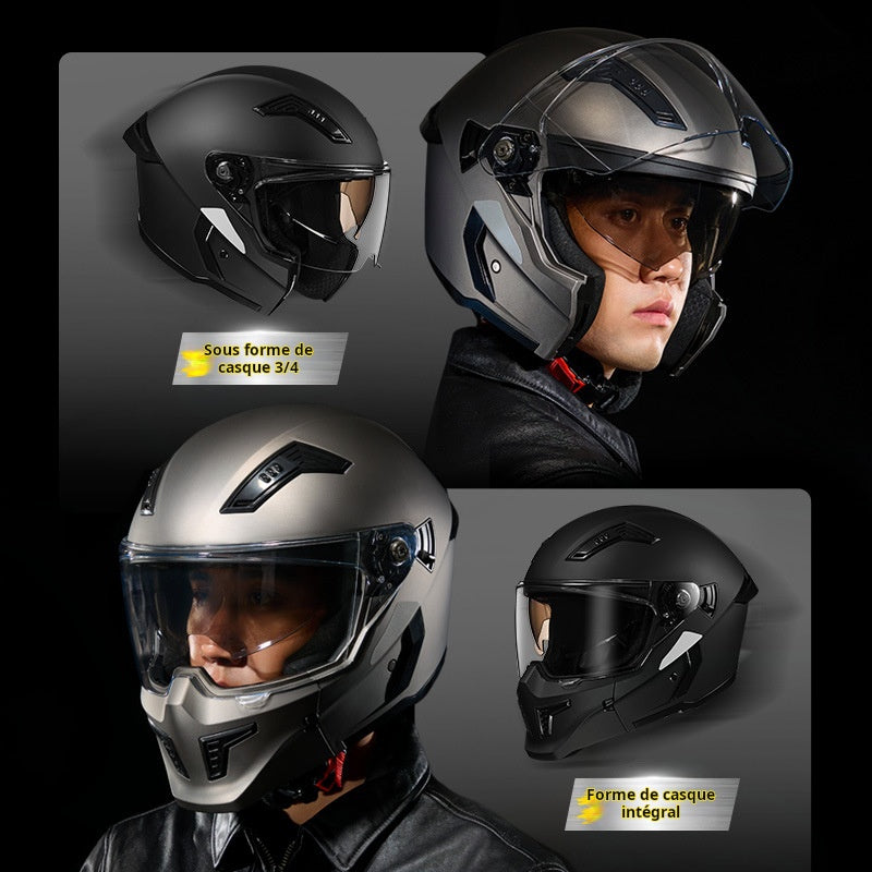 Casque de moto  complet Demi