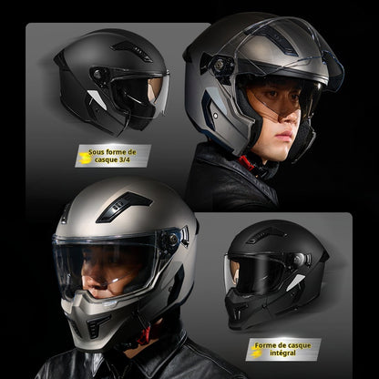 Casque de moto  complet Demi