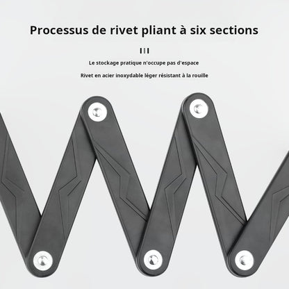 Antivol Vélo VTT portable pliant avec serrure pour le vélo