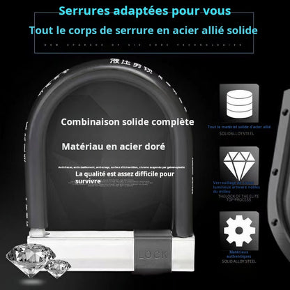 Cadenas U de moto, vélo et trottinette.